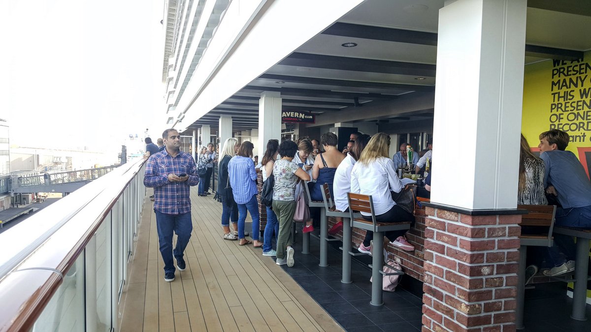 The Promenade on Deck 8 of Norwegian Bliss