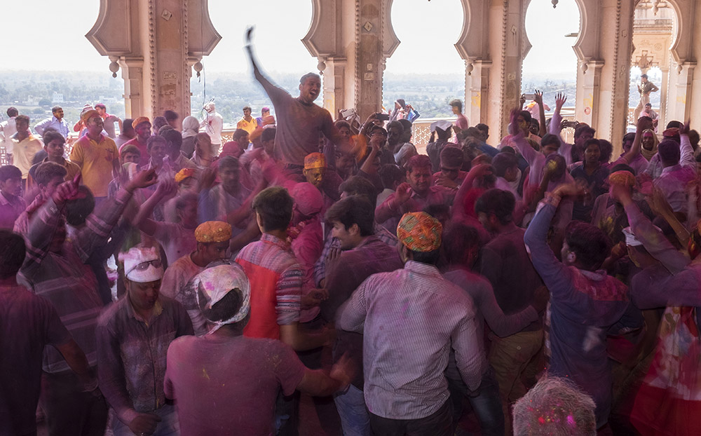 Holi celebrations by Tim Bird.