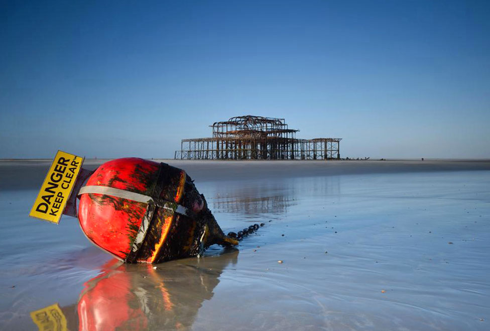 Gary Noakes photographed a bouy near Brighton’s West Pier