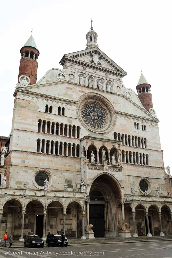 The facade of Cremona Cathedral in Italy, one of the cities visited by Guild members in 2015