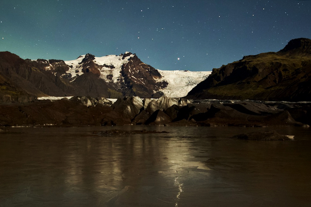 Night landscape from Iceland by Valery Collins