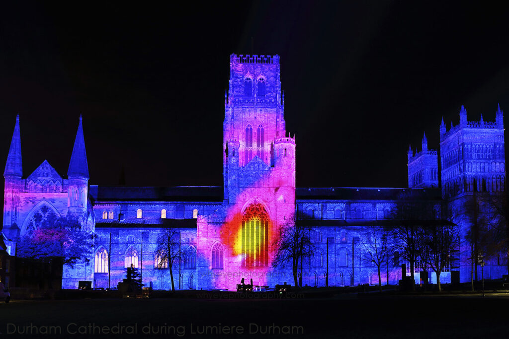 Lumiere Durham festival of lights in Durham, England