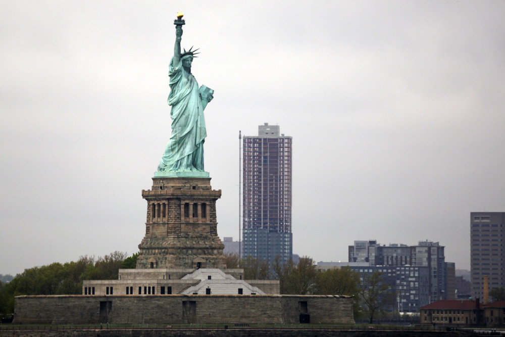 The Statue of Liberty in New York City.