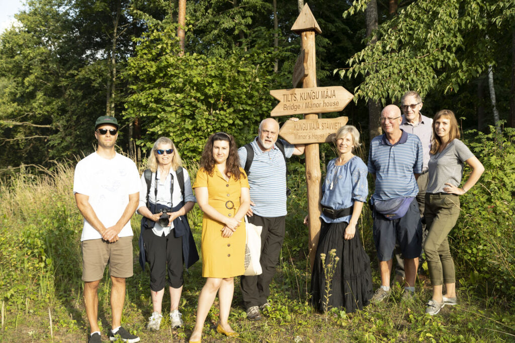 Members of the British Guild of Travel Writers at Lielborne Manor in Latvia