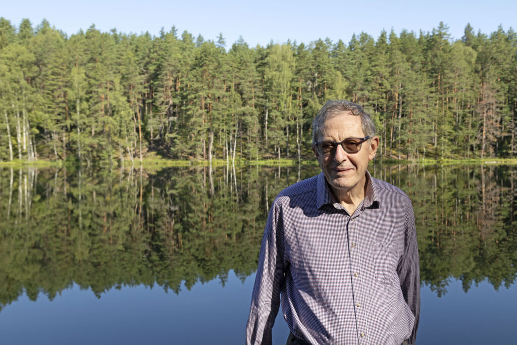 Neil Taylor pictured by the Devil's Lake near Aglona in Latvia's Latgale region