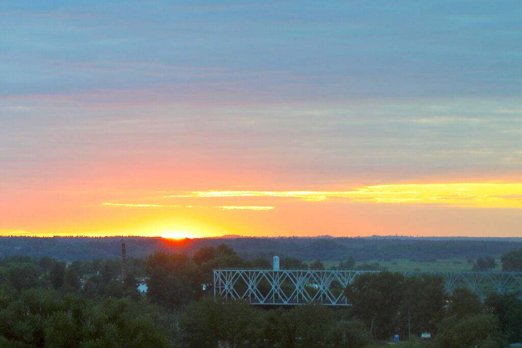 Sunset in the Latgale region of Latvia