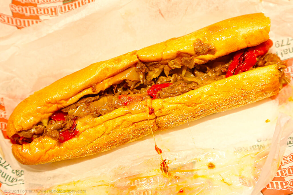 A cheesesteak served in Philadelphia