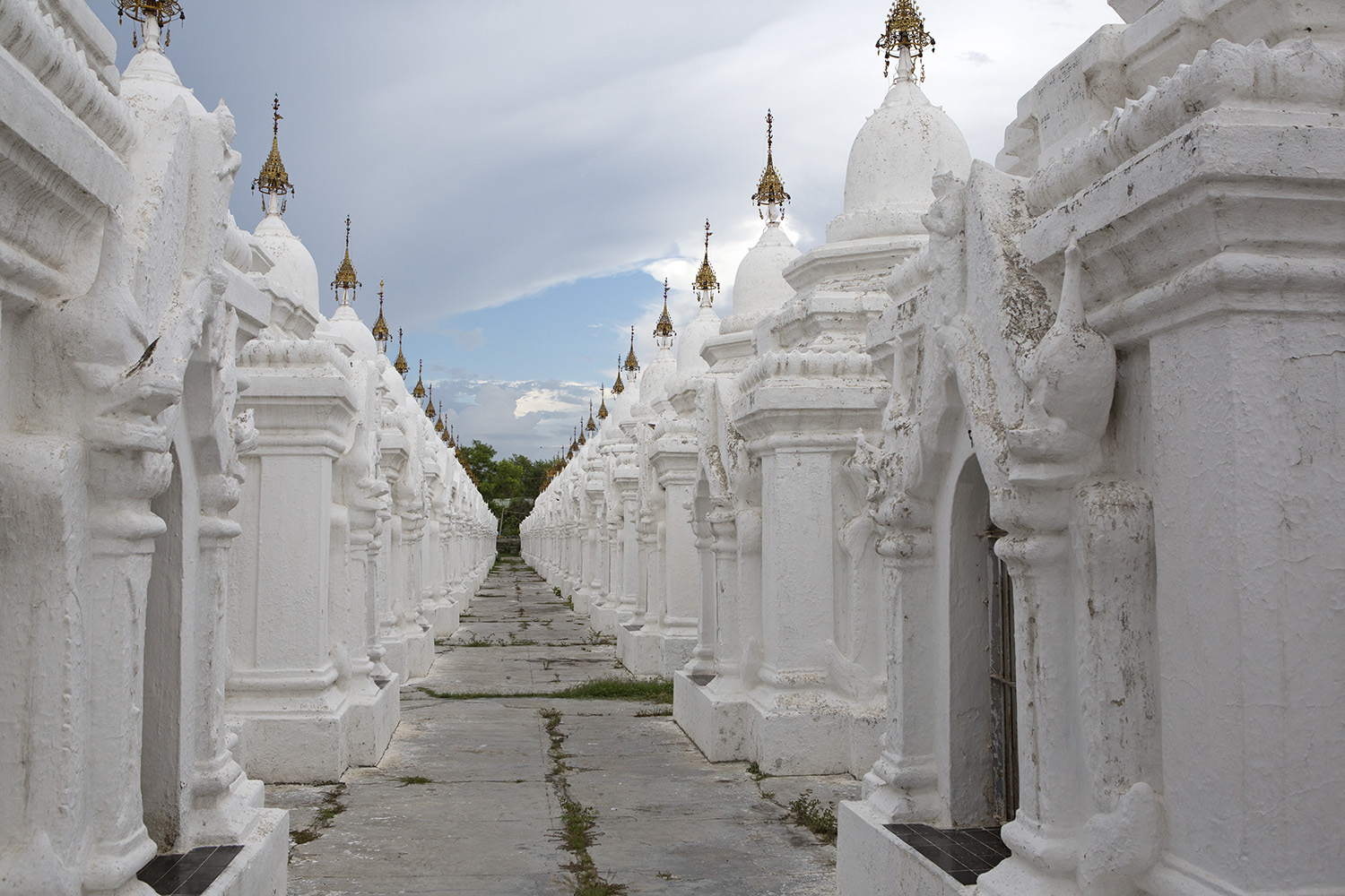The Tripiṭaka tablets at Kuthodaw Pagoda in Mandalay, Myanmar